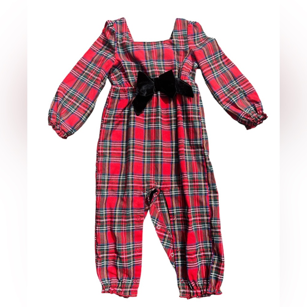 Girls plaid Jumpsuit